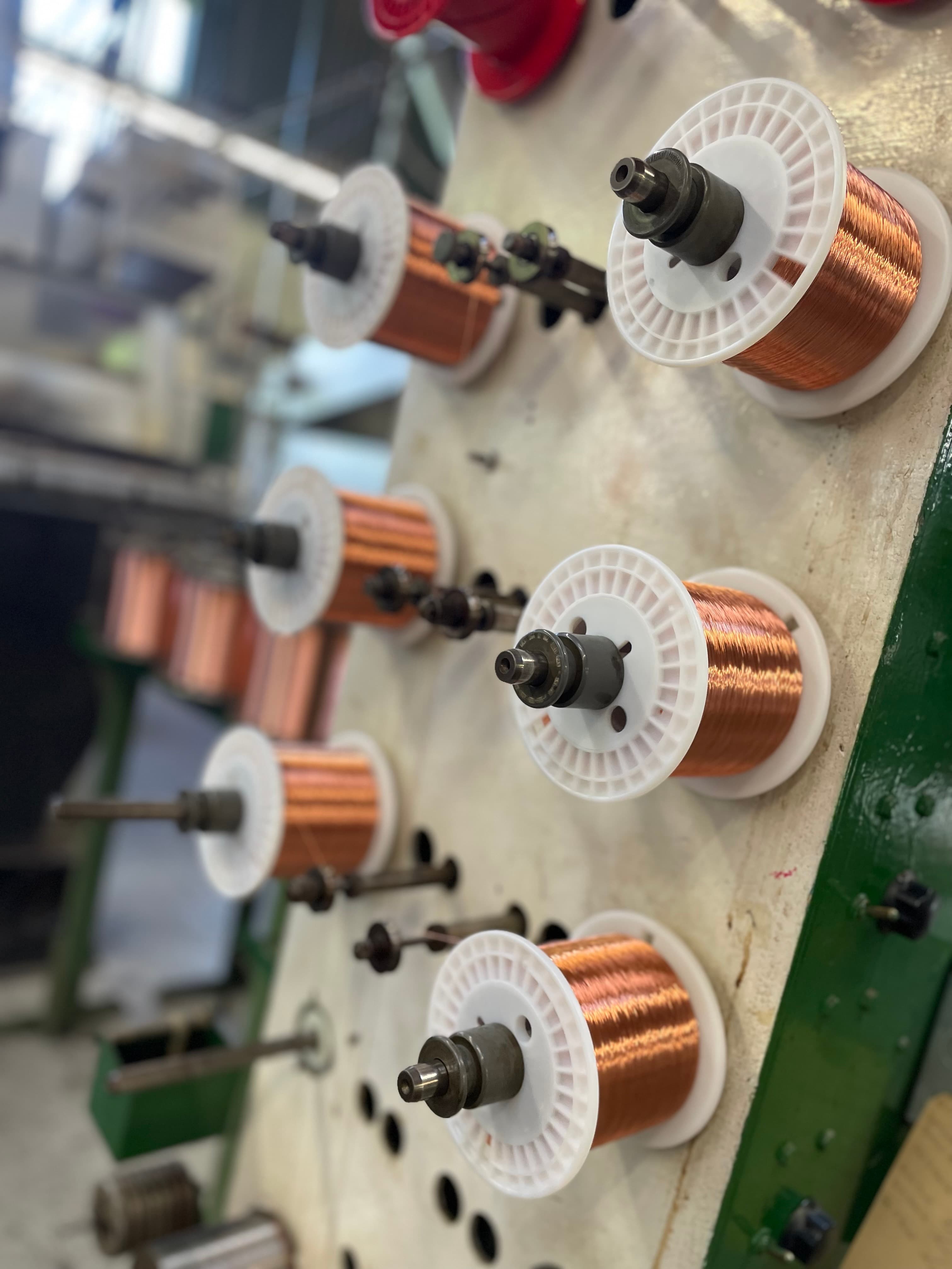 Wire manufacturing machinery at Bridgeport Insulated Wire